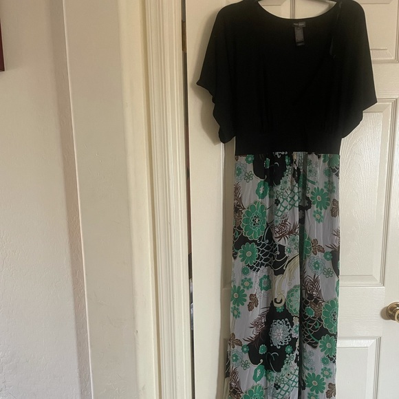 NWOT bisou bisou long drape dress 16 - Picture 14 of 15